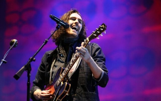 Hozier performed the haunting rendition in an eery Croke Park. 