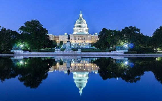 Capitol Hill in Washington DC, where Representatives voted to make the city a state. 