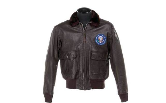 John F. Kennedy’s U.S Navy leather bomber jacket.