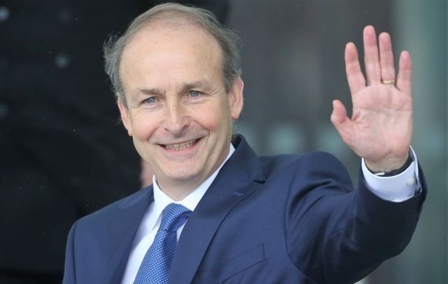 Micheal Martin, pictured here on June 27 when he officially became Taoiseach.
