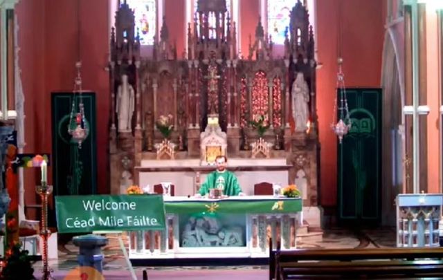 Fr Tobin from Co Kilkenny is going viral after playing the Liverpool anthem \"You\'ll Never Walk Alone\" at the close of his Mass.