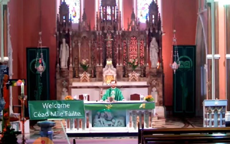 WATCH: Irish priest says “suck that up” before playing Liverpool anthem at Mass