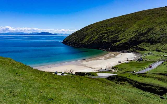 Keem Beach on Achill Island, off County Mayo.