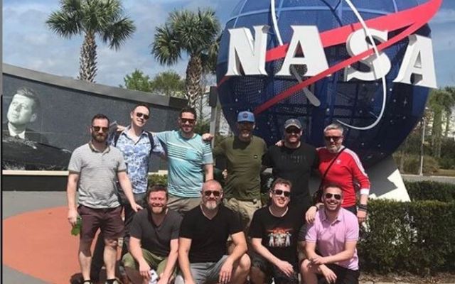 These Irish lads traveled to the Kennedy Space Center as part of their dream holiday.