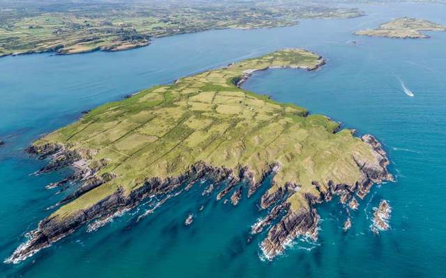 Castle Island in Roaringwater Bay off the coast of Schull in West Cork.