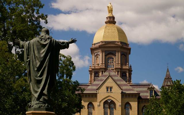 Notre Dame University campus.