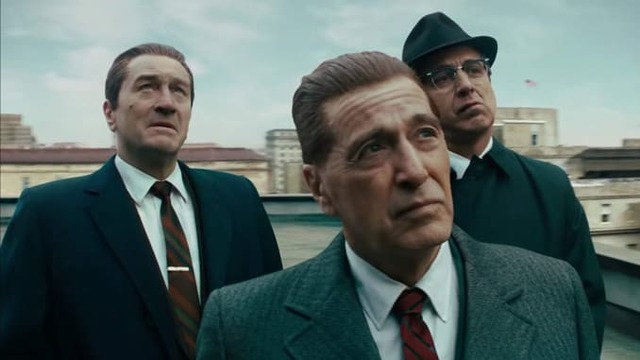 Robert Di Nero, Al Pacino, and Ray Ramano star in \"The Irishman.\"