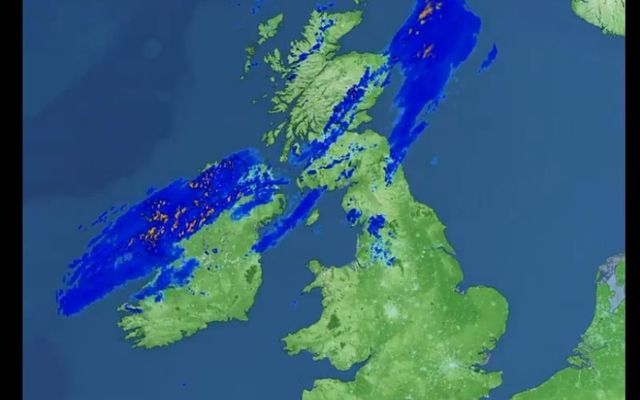 The UK Met Office shared the radar images on Friday, July 17.