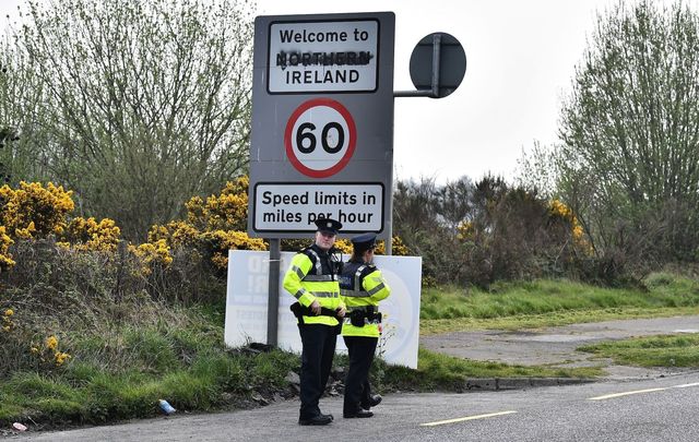 The Northern Ireland border with the Republic.