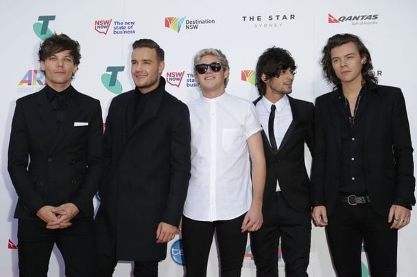 One Direction altogether, photographed in 2014.