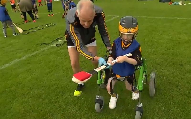 Six-year-old hurler with cerebral palsy is an inspiration