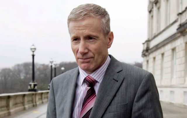 DUP MP Gregory Campbell, pictured here outside of Stormont in Northern Ireland in 2010.