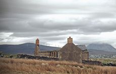Inside an abandoned 1950s schoolhouse on a Donegal island