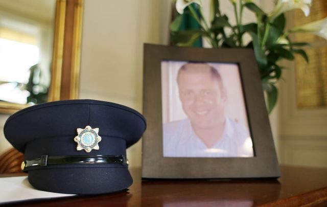January 29, 2013: The book of condolences in Dublin\'s Mansion House for Detective Adrian Donohoe, who was shot dead during an armed robbery at Lordship Credit Union in Co. Louth on January 25.