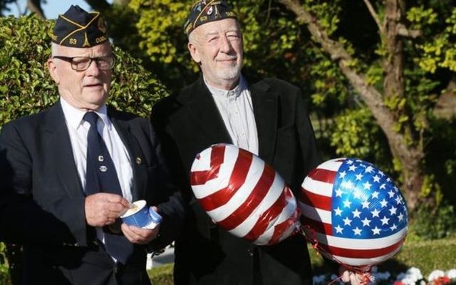 Michael Coyne (right) at a July 4th celebration in Dublin.