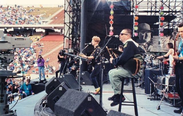 Black 47 on stage at Farm Aid.