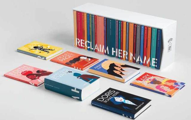 The Reclaim Her Name box set, featuring 25 novels published with the female authors\' real names.