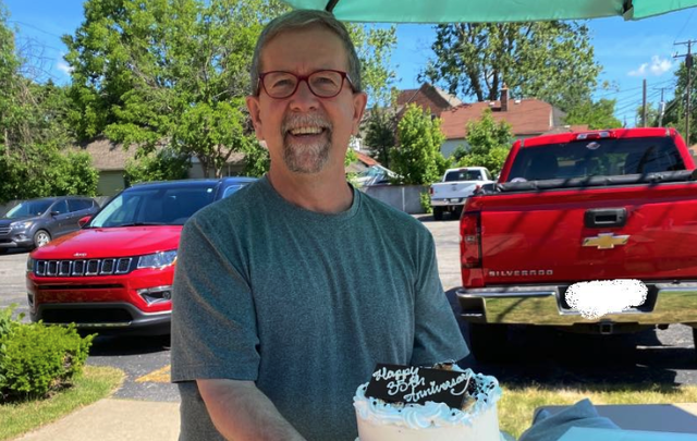 Father Stephen Rooney, celebrating 35 years in the Catholic priesthood, in June.