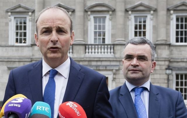 Taoiseach Micheal Martin and Dara Calleary, both of Fianna Fail, pictured here in 2017.
