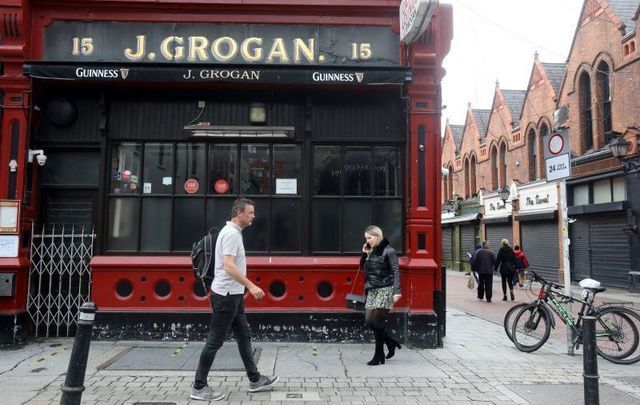 Grogan\'s pub in Dublin, one of thousands of Irish pubs forced to remain closed during the pandemic. 