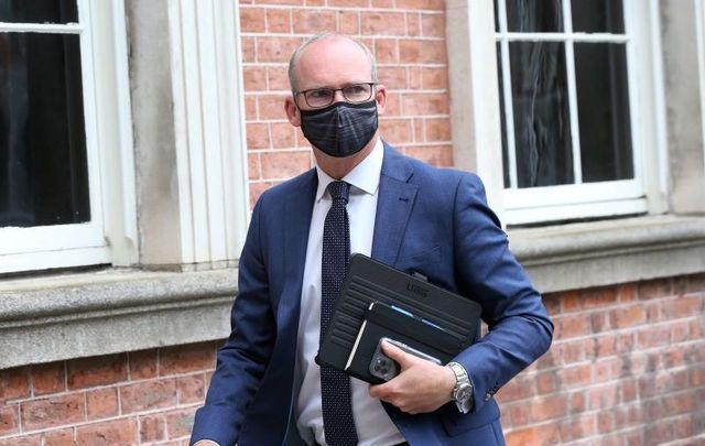 Simon Coveney, pictured here on September 1, 2020, is thought to be the favorite to fill Phil Hogan\'s role.