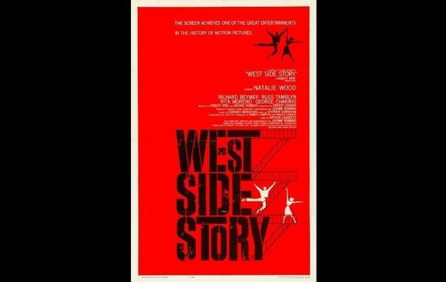 The theatrical poster for the 1961 film version of \"West Side Story.\"