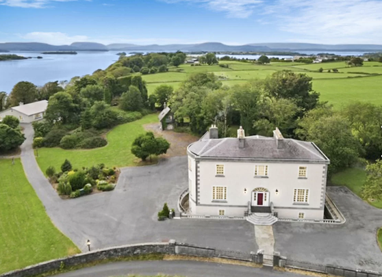 Ballycurrin Demense: A mansion, on land, in Galway, on Lough Corrib. Yes, please invite us on vacation!? 