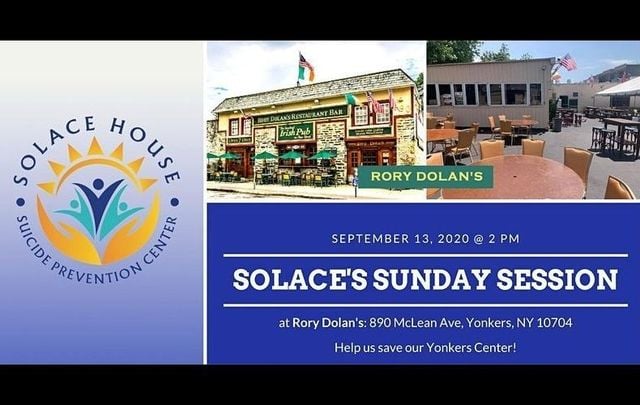 Solace House\'s \'Sunday Session\' will be held on September 13 in Yonkers, New York.