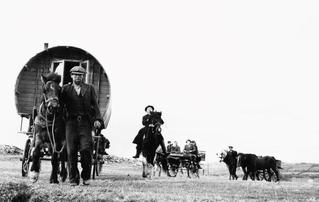 Irish Travellers pictured here in March 1951.
