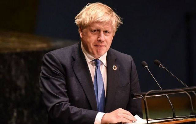 September 24, 2019: British Prime Minister Boris Johnson speaks at the United Nations General Assembly at the United Nations in New York City.