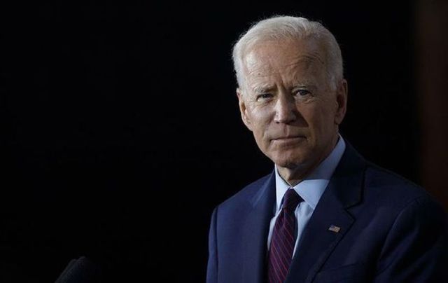 Joe Biden at a campaign press conference on August 7, 2019, in Burlington, Iowa. 