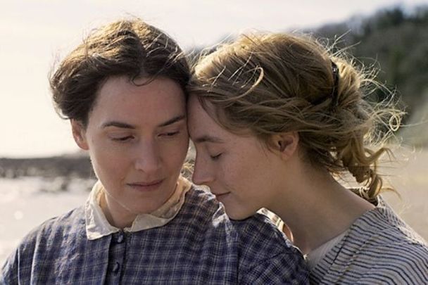 Kate Winslet and Saoirse Ronan star in \"Ammonite.\"