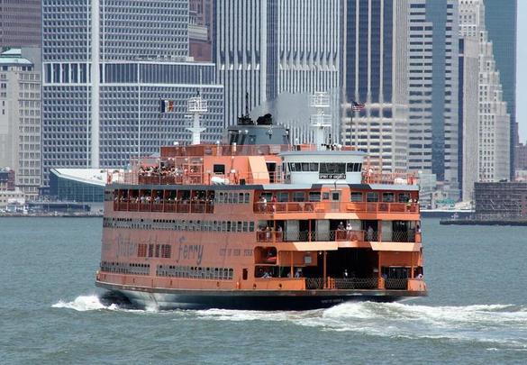 The Staten Island ferry, in New York City.