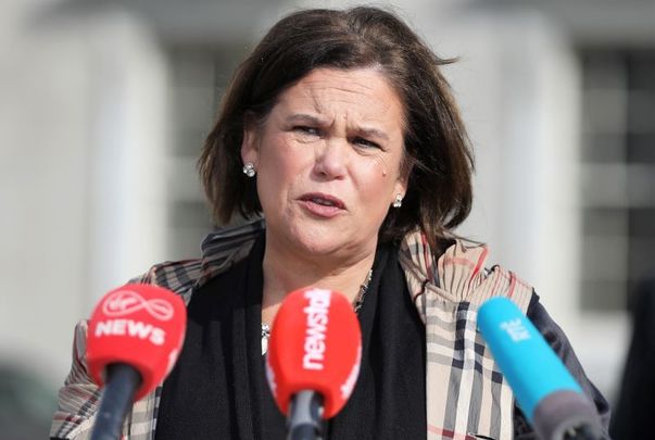 Sinn Fein leader Mary Lou McDonald.