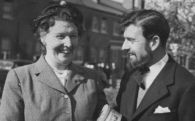 British double agent George Blake with his mother in 1967.