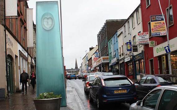 The site of the Omagh Bombing memorial in County Tyrone. 