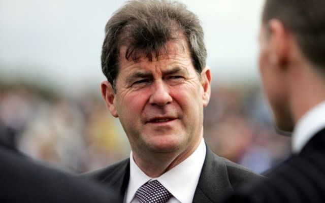 Irish billionaire JP McManus at the Galway Races. 