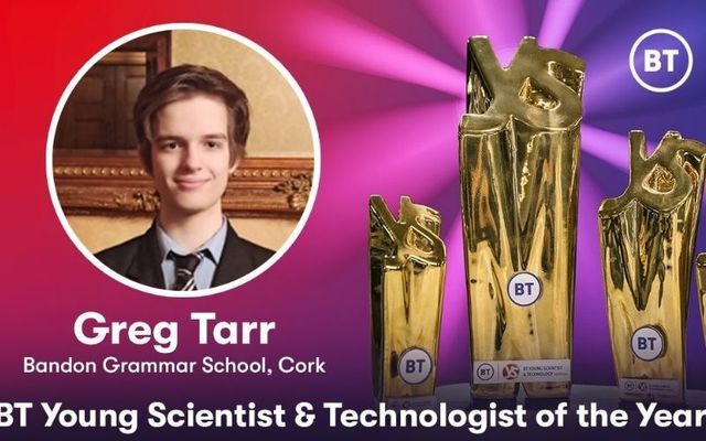 Bandon Grammar School\'s Gregory Tarr impressed the judges with his state-of-the-art technology. 