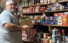 NJ Irish American turns his garage into a food bank for those in need