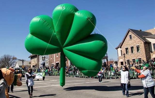A previous St. Patrick\'s Day Parade in Dublin, Ohio.