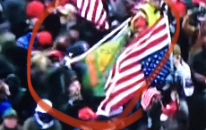 Irish Brigade flag flown by mob members at Capitol riots