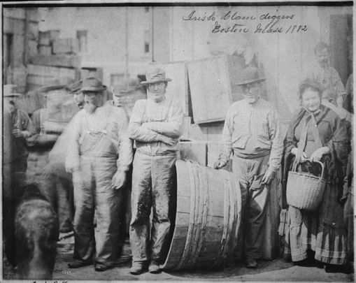 Irish immigrants photographed in 1882. 