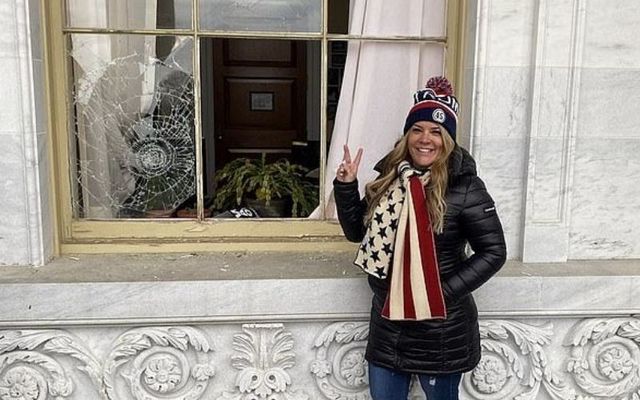 Jennifer \"Jenna\" Ryan outside the Capitol Building on January 6. 