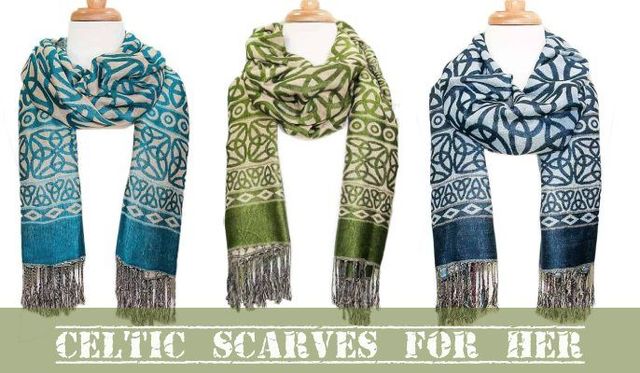 Celtic design scarves.
