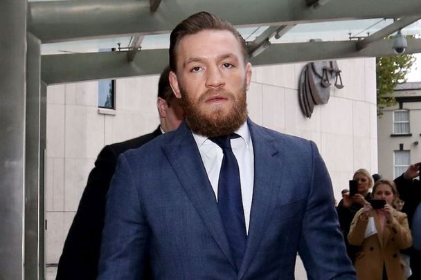 Conor McGregor photographed outside Criminal Courts of Justice in Dublin in November 2019.