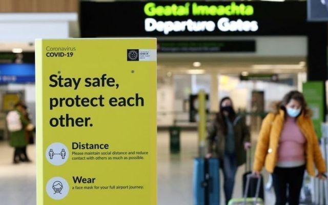 Passengers arriving at Dublin Airport earlier in January. 