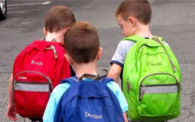 Pupils heading to school