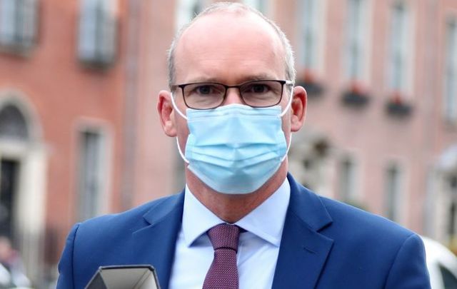 October 7, 2021: Ireland\'s Minister for Foreign Affairs Simon Coveney at Government Buildings in Dublin.