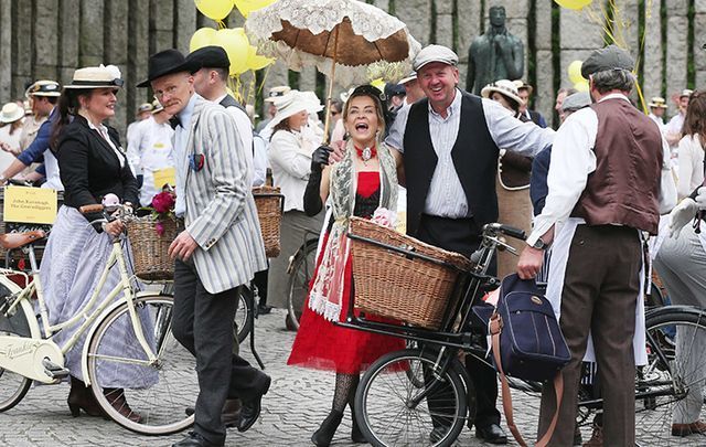 Irish literary enthusiasts celebrate Bloomsday in Dublin. \n