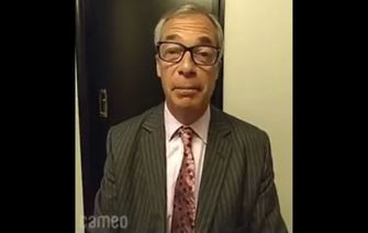 WATCH: Nigel Farage was paid $100 to say "Up the 'Ra!" in birthday video